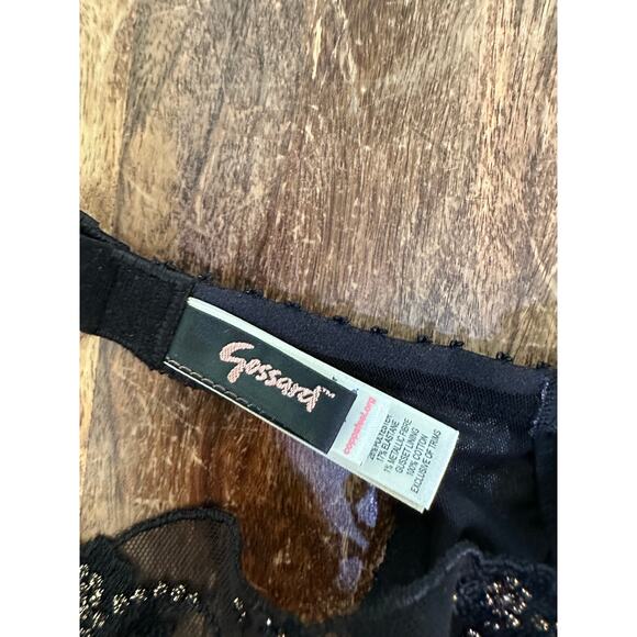 NWT Gossard Women's Black Feeling Butterflies Mesh Bodysuit Size 32C - Picture 5 of 14
